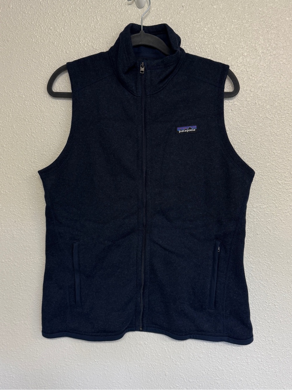 Patagonia Better Sweater Fleece Vest Navy Blue Full Zip Womens Large